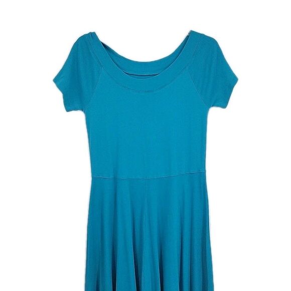 Soft Surroundings Womens Maxi Dress Size Medium Short Sleeve Stretchy Pull On - Picture 2 of 6